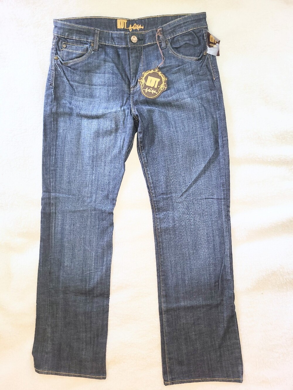NWT Kut From The Cloth Plus Size Bootcut Mid-Rise Denim Jeans Size 14